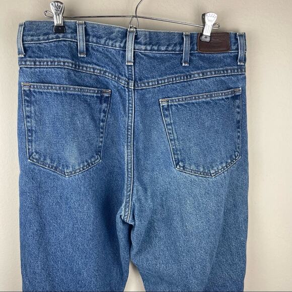 L.L. Bean Vintage Plaid Lined Classic Fit Denim Jeans Women’s Size 34 X 29 - Picture 13 of 13